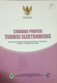 Standar Profesi Ahli Teknisi Elektromedis